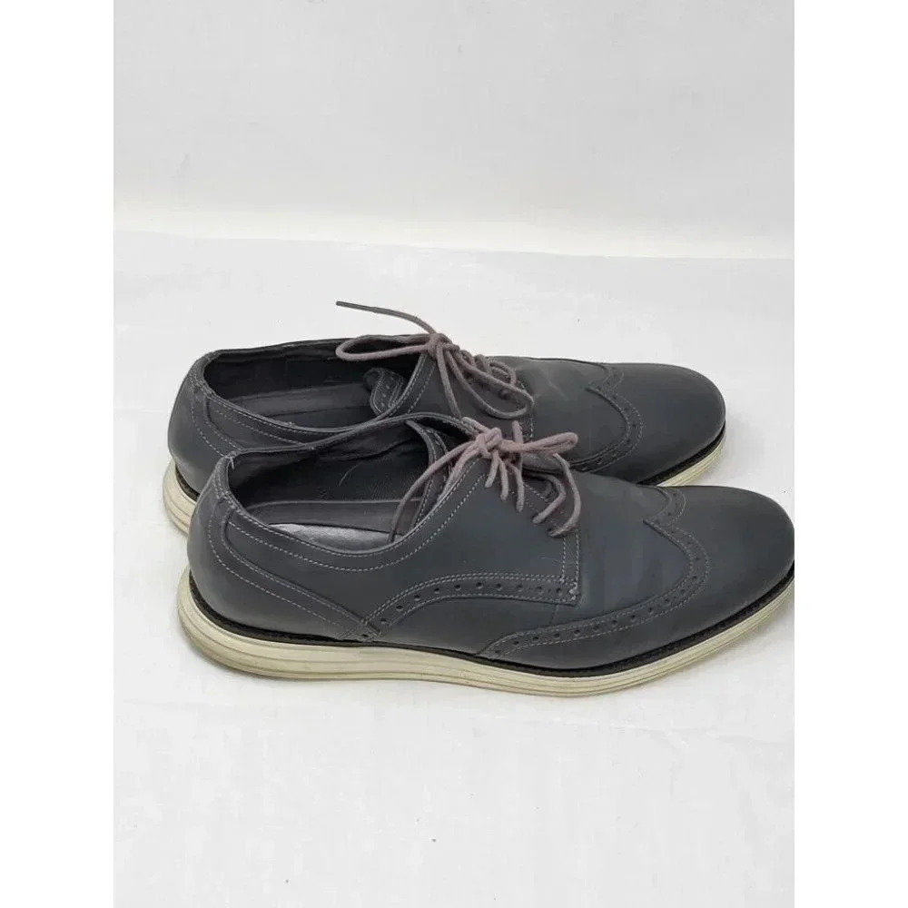 Cole Haan Original Grand Gray Wingtip Oxford Dress Shoes C30025 Men 11.5 - Picture 5 of 8